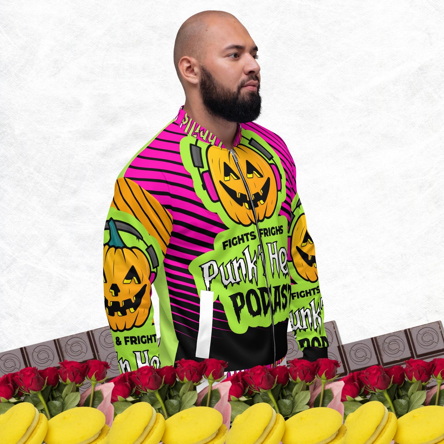 punk,head podcast Bomber Jacket